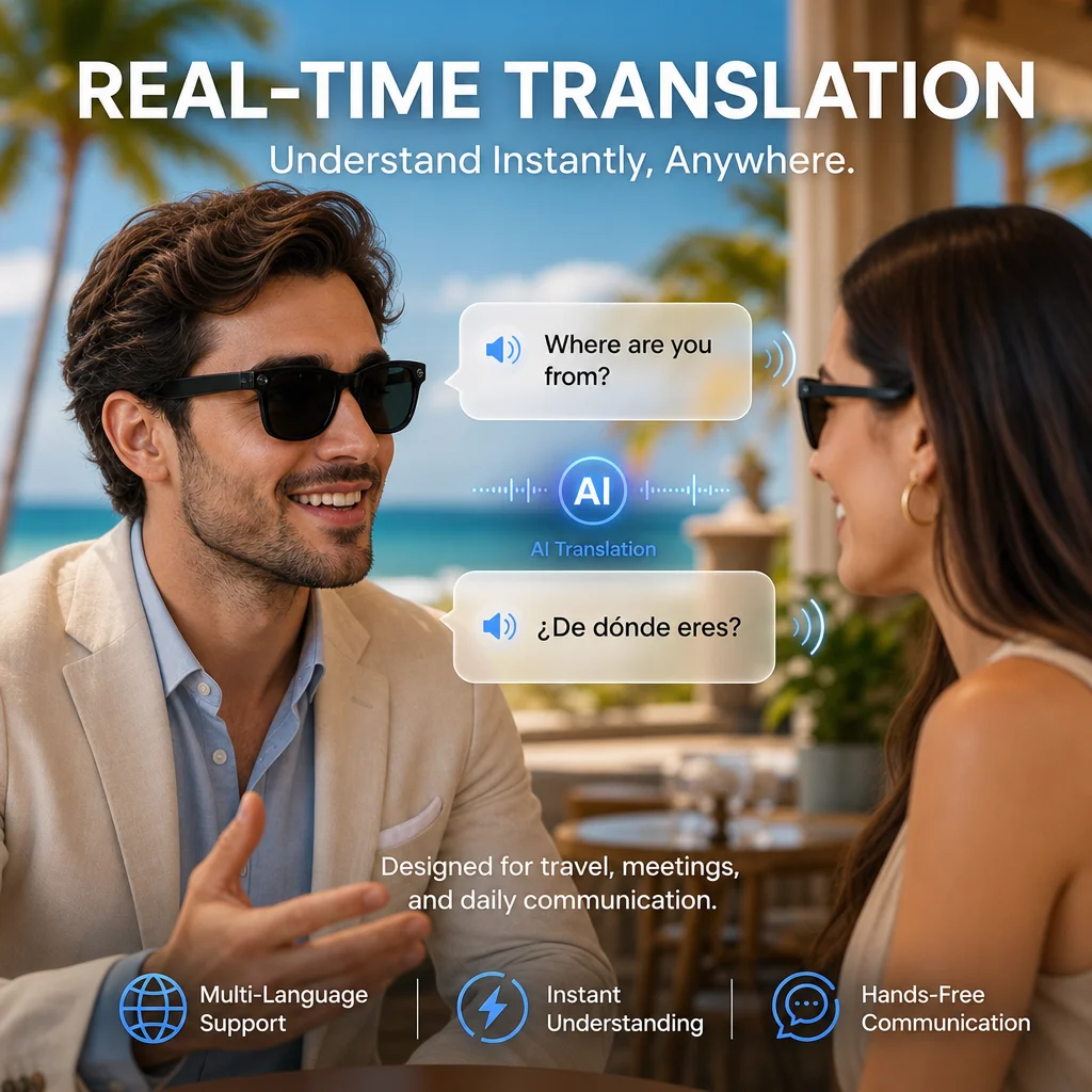 2026 New AI camera glasses 8MP - Audio With Music Ai recension och pris