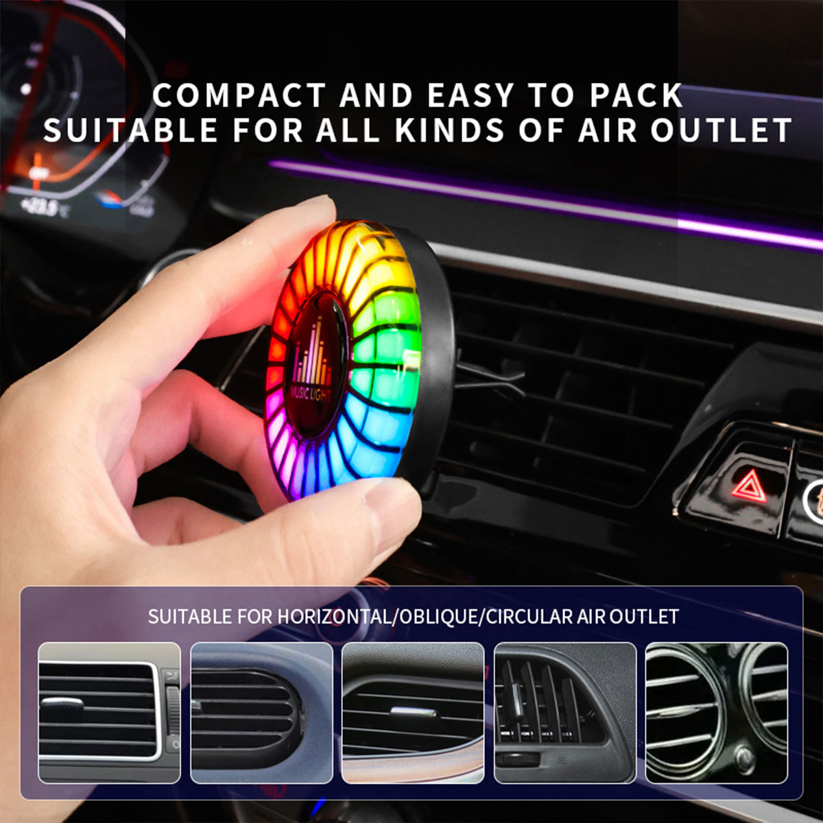 Car Music Rhythm Lamp Car Air  - Audio Music Light recension och pris