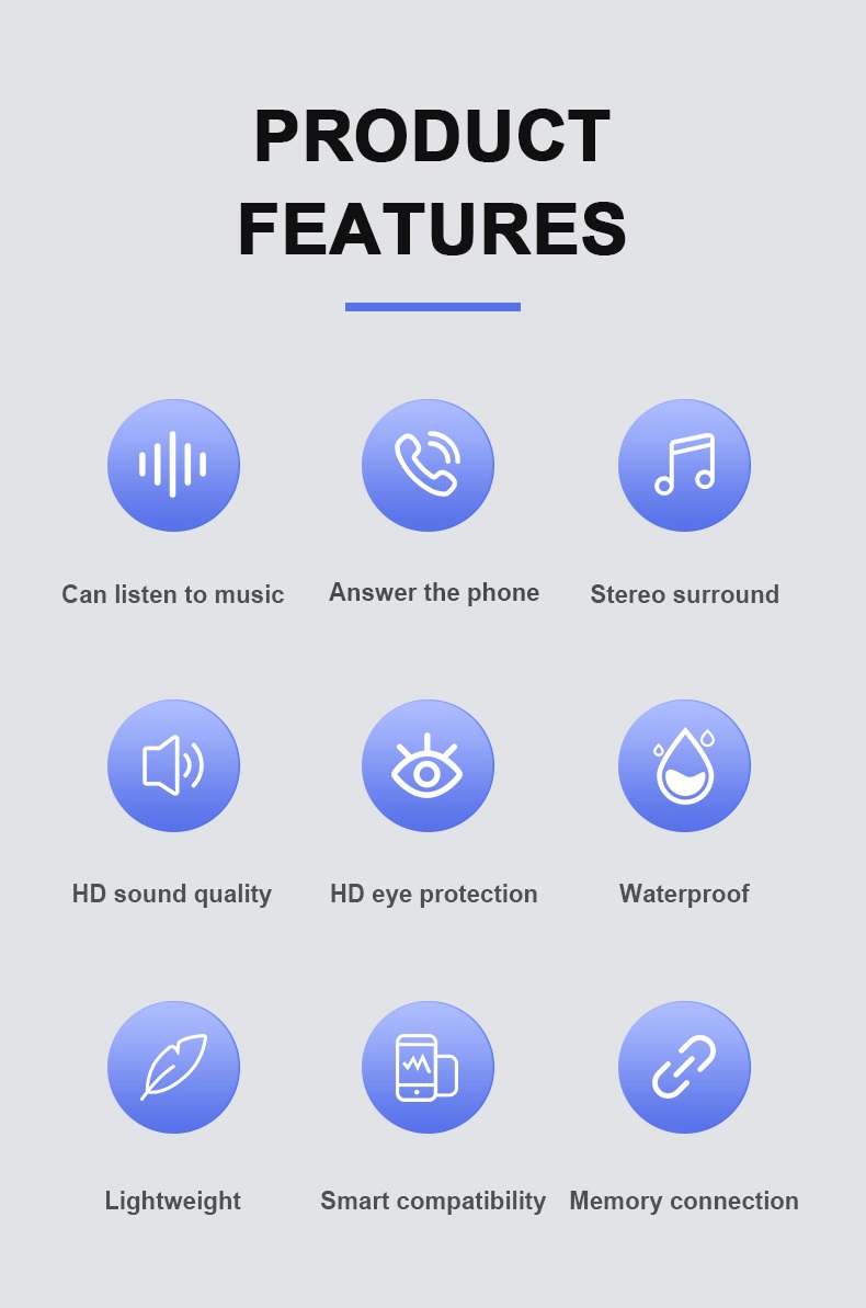 2026 New Smart Audio Glasses | - Audio With Music Ai recension och pris