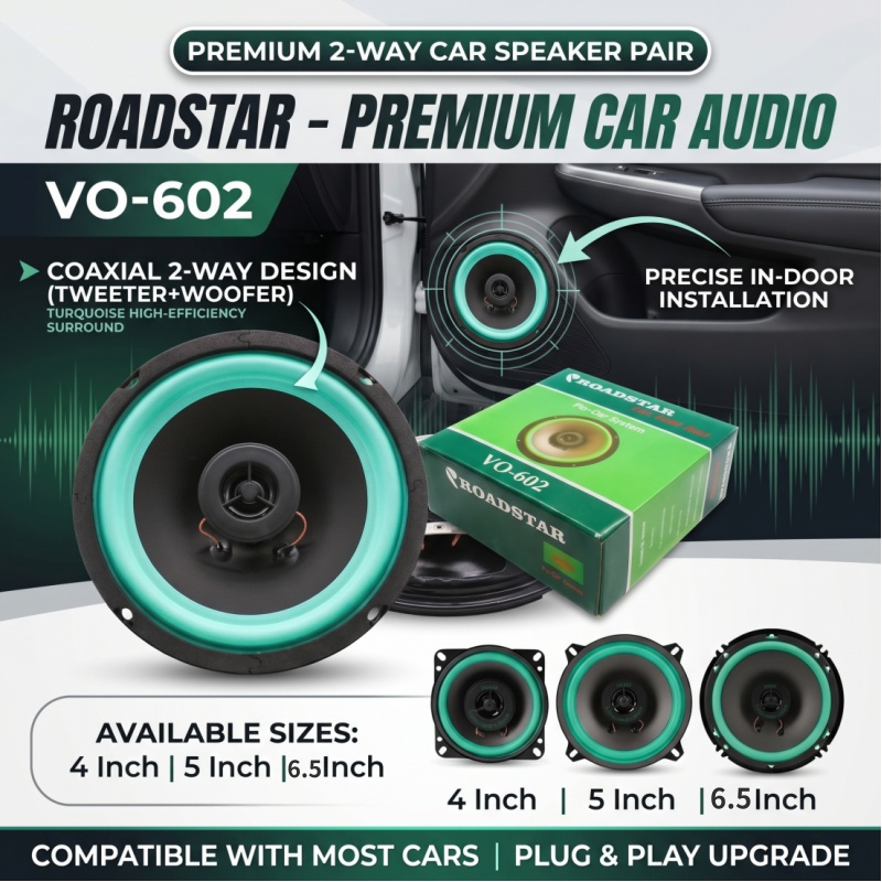 4/5/6.5 Inch Car Speakers Coax - Audio Universal Music recension och pris