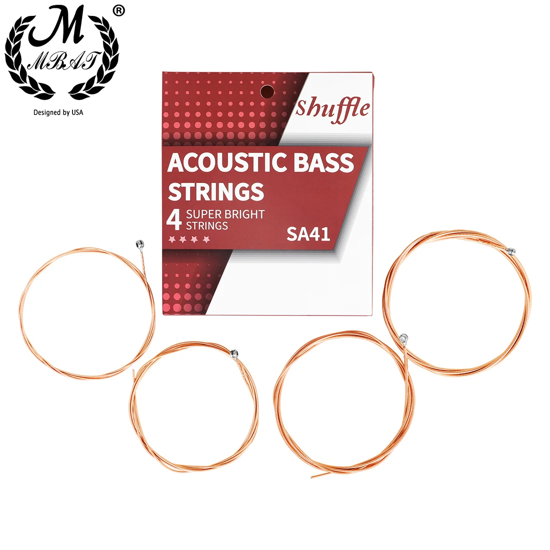 M MBAT Acoustic Bass Strings 4 - Bass Guitar Strings recension och pris