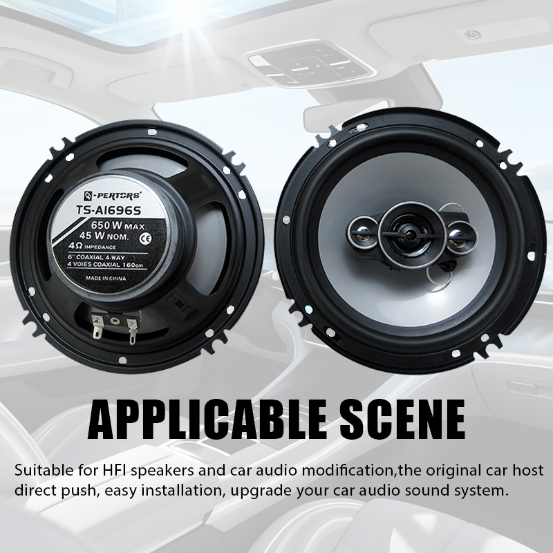 2PCS 6 Inch HiFi Coaxial Subwo - Audio Universal Music recension och pris