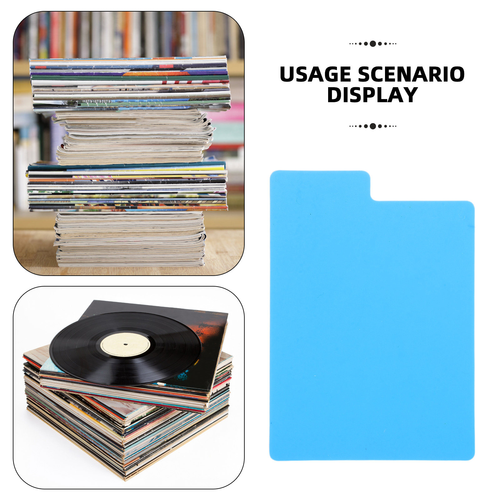 50Pcs Vinyl Record Dividers DI - Audio Music Separate recension och pris