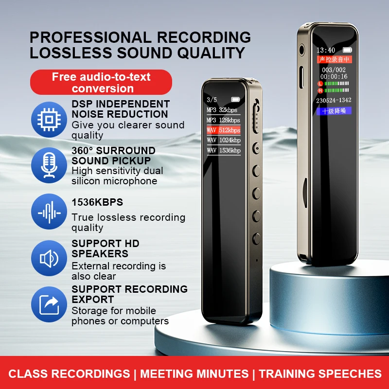 Digital Voice Recorder 32GB/64 - Audio Music Separate recension och pris