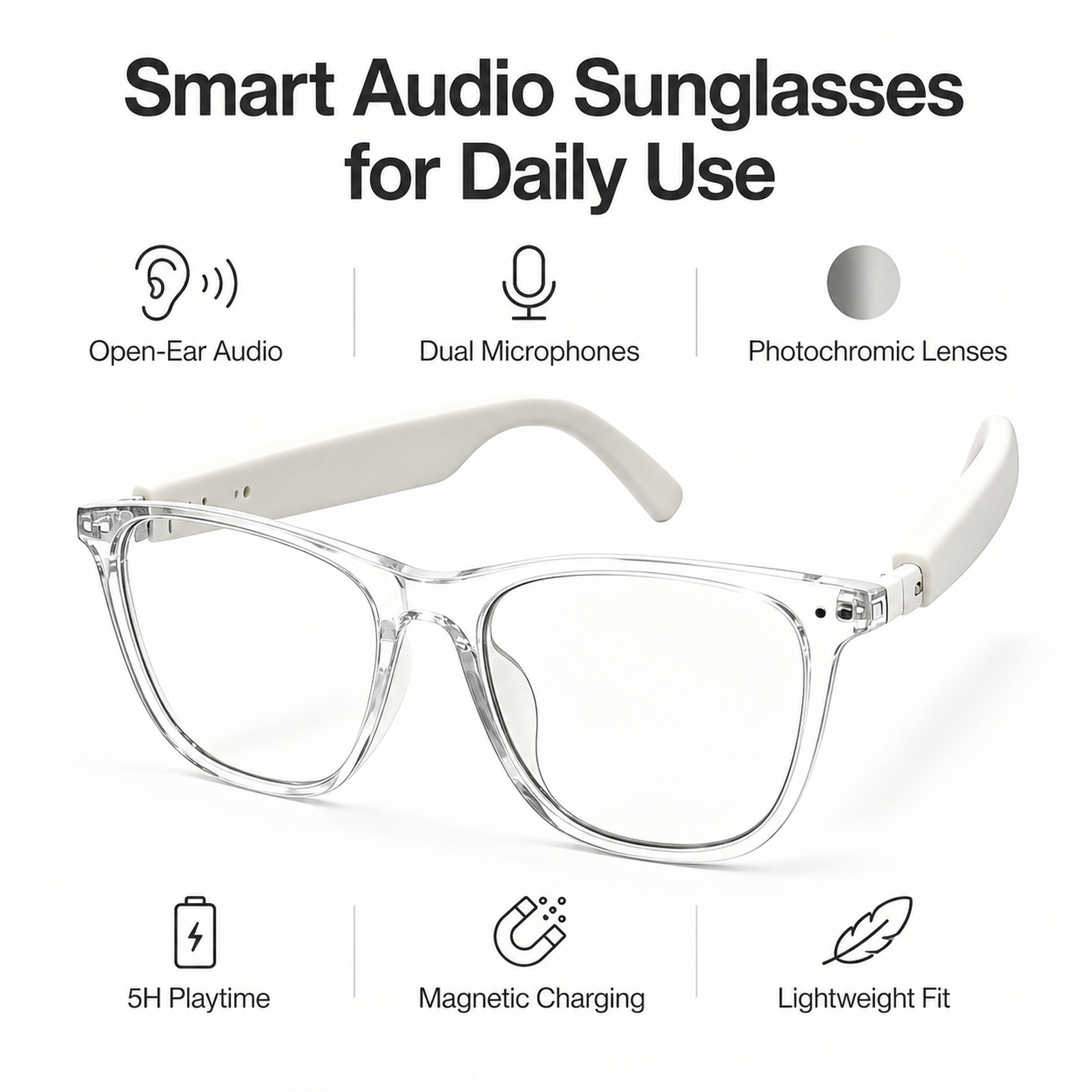 Photochromic Sunglasses For Dr - Audio With Music Ai recension och pris