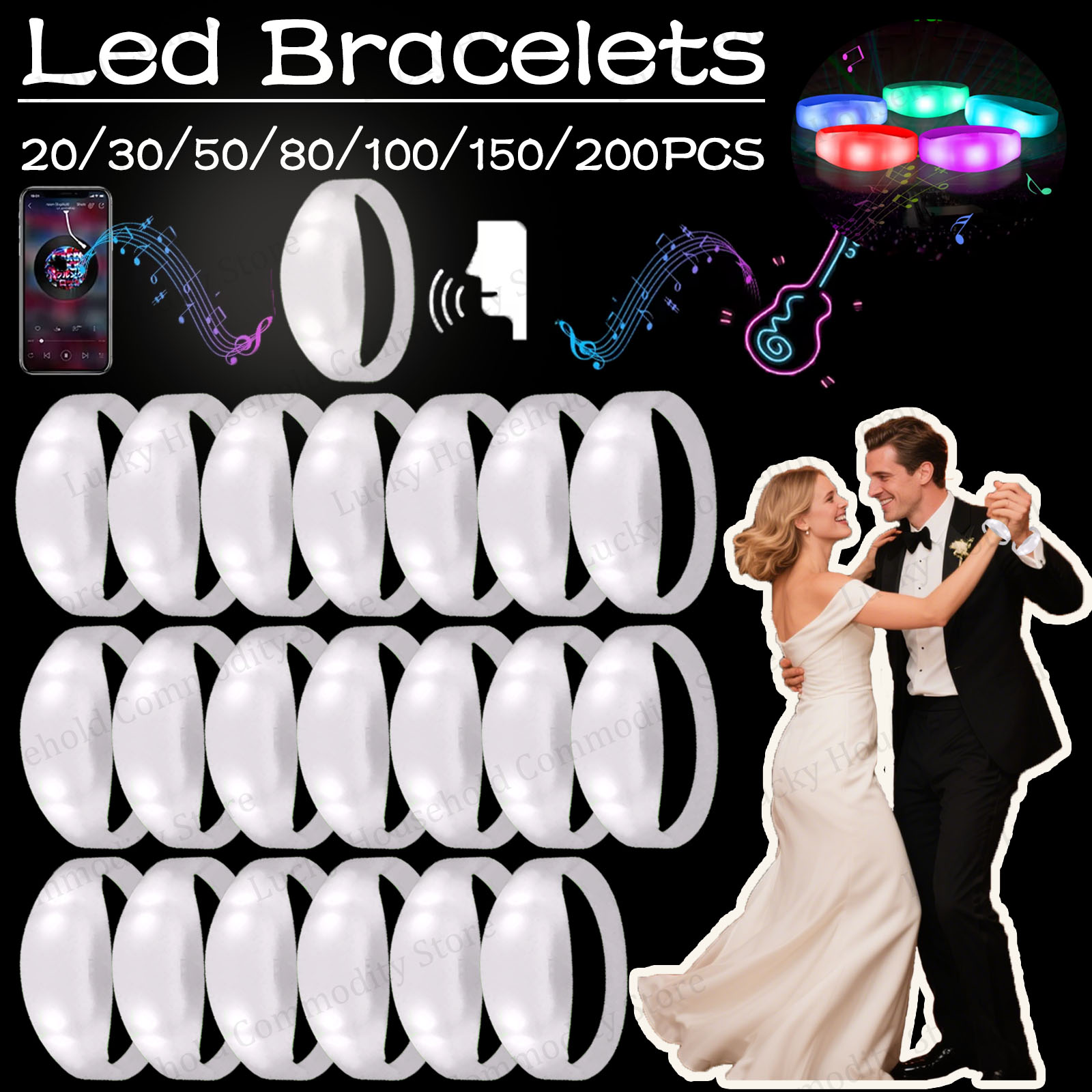 20-100PCS Music&Sound Activate - Audio Music Light recension och pris