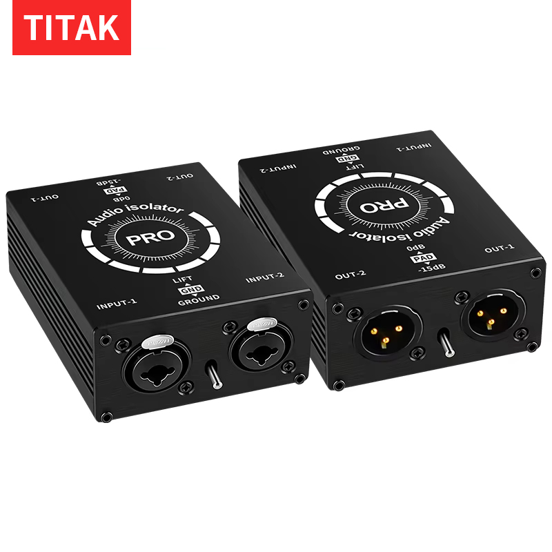 Professional 6.5mm XLR 2CH Aud - Audio Music Isolator recension och pris