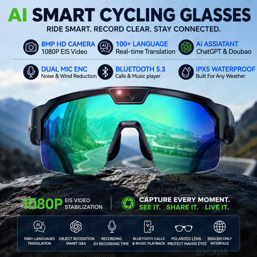 2026 Upgrade Smart Glasses wit - Audio With Music Ai recension och pris