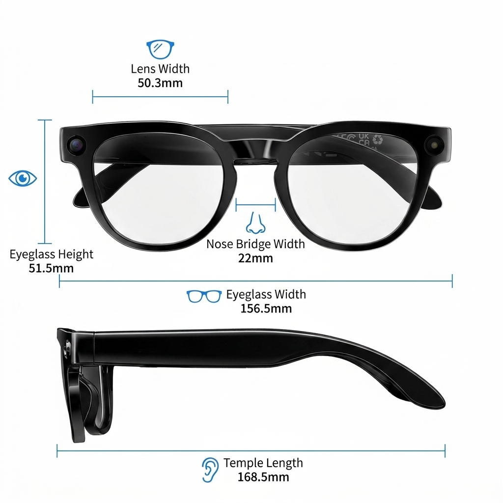 2026 New AI Smart Glasses with - Audio With Music Ai recension och pris