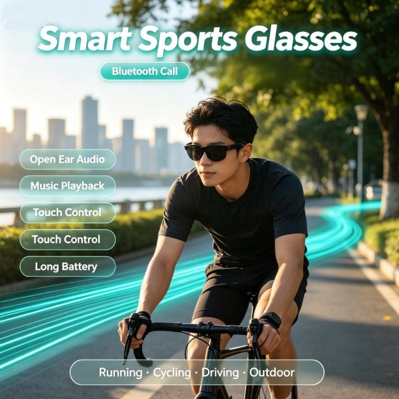 Smart Sports Glasses Open Ear  - Audio Music In recension och pris