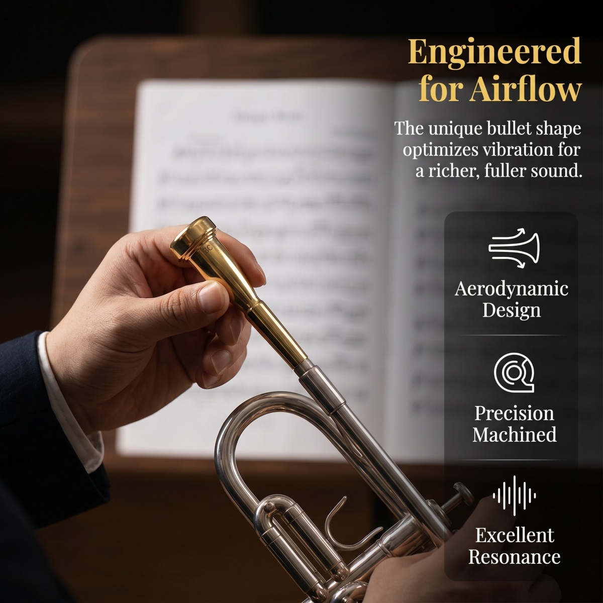 Miwayer 3C/5C/7C Bullet Trumpe - Trombone Mouthpiece recension och pris