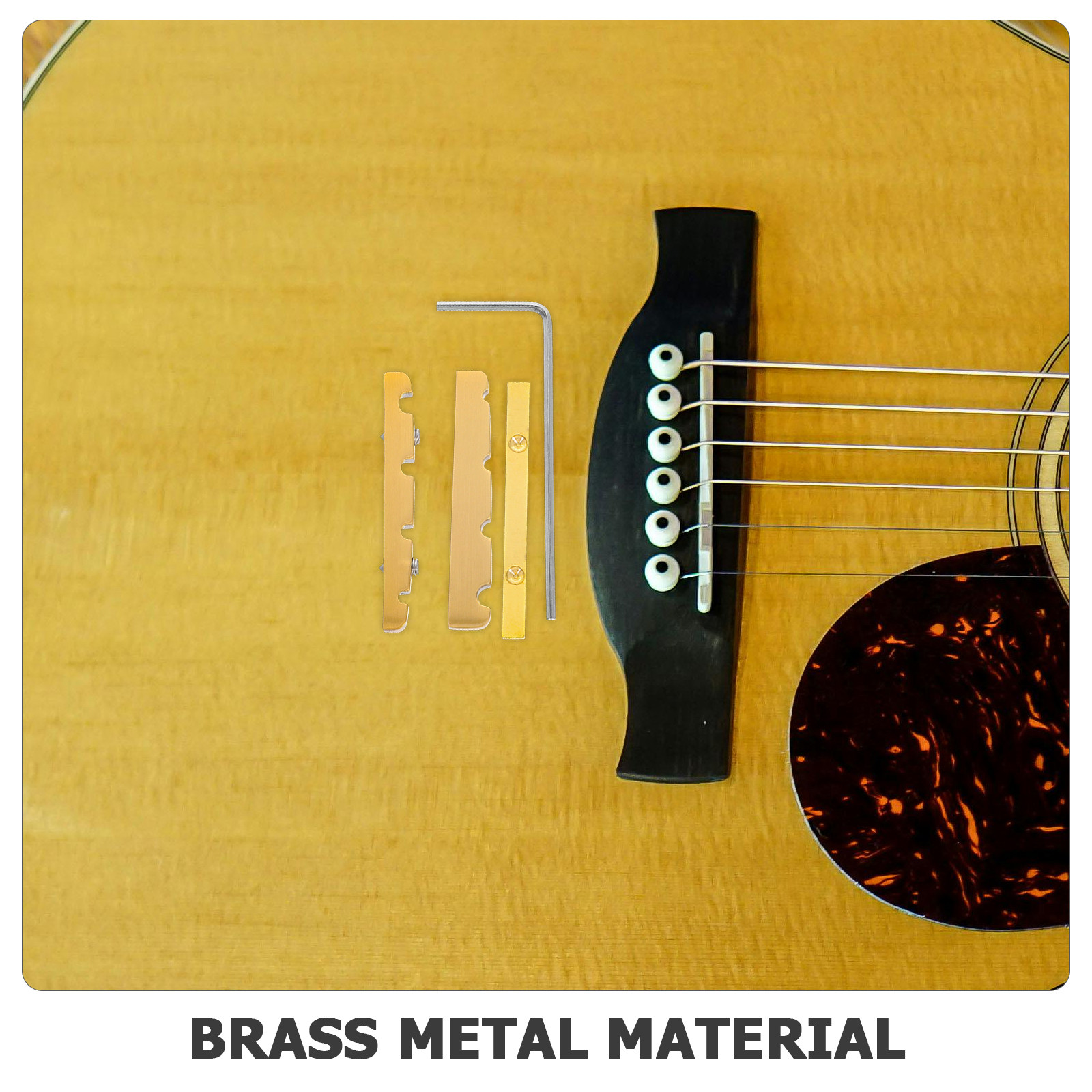 1Set Bass Guitar Brass Nut 38M - Bass Guitar Strings recension och pris