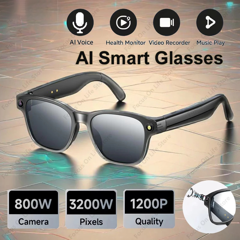 AI Smart Glasses 8 Million Cam - Audio With Music Ai recension och pris