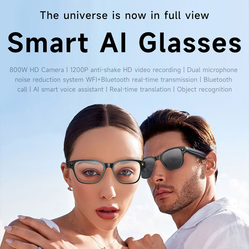 AI Smart Glasses 8 Million Cam - Audio With Music Ai recension och pris