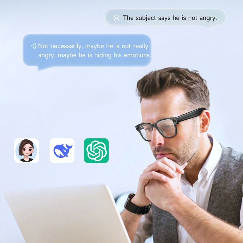 AI Smart Glasses 8 Million Cam - Audio With Music Ai recension och pris