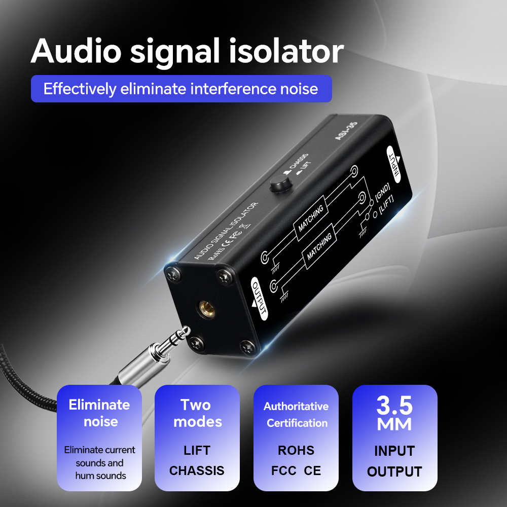 Portable 3.5MM AUX Ground Loop - Audio Music Isolator recension och pris