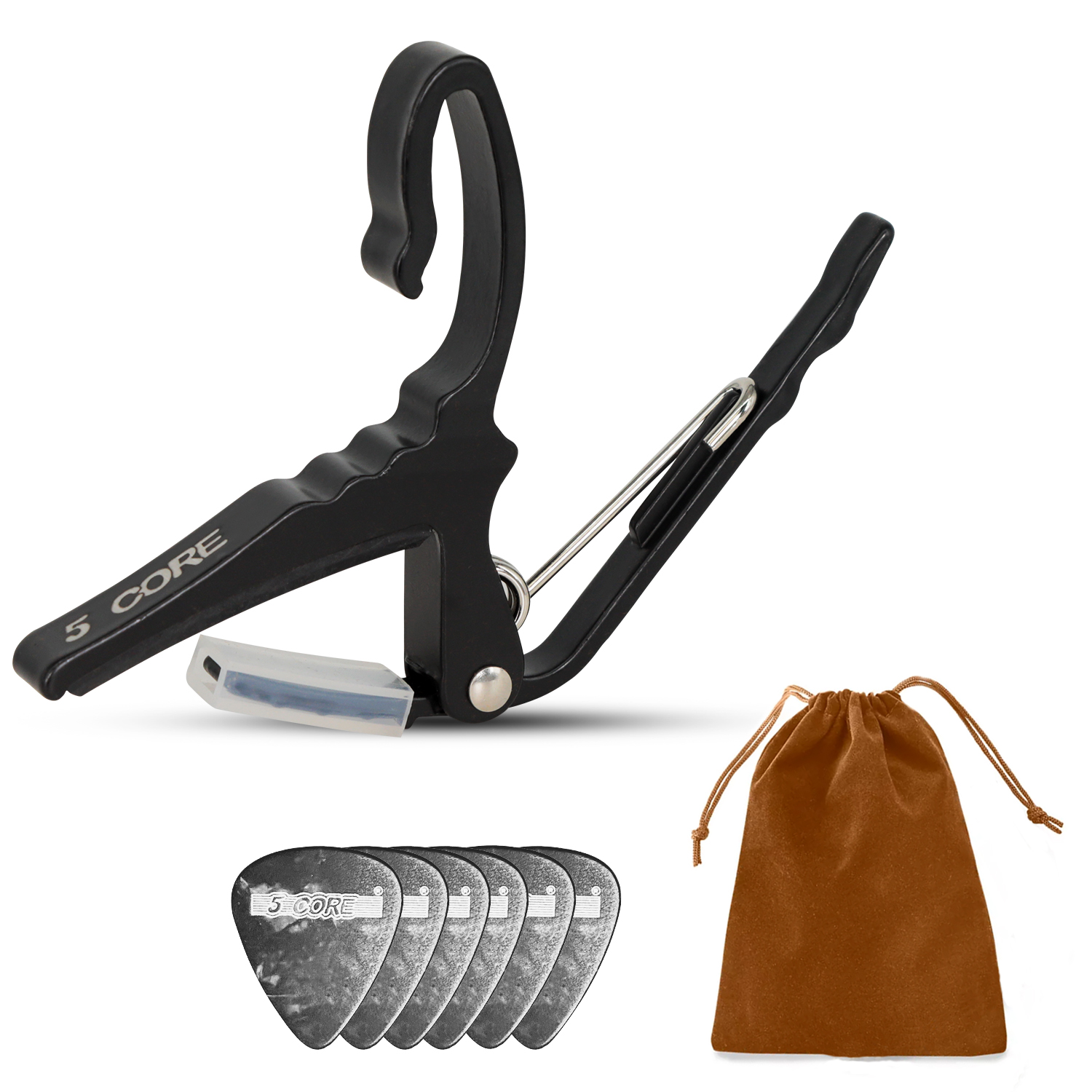 5 Core Guitar Capo Quick Chang - Guitar Capo Clip recension och pris